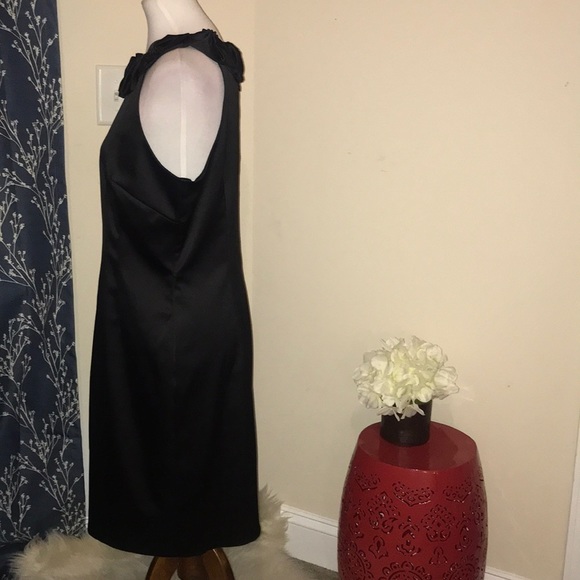 Eliza J LBD Black Sheath Dress - Picture 2 of 7